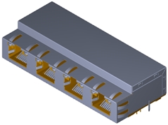 10G 1X4  RJ45连接器模组