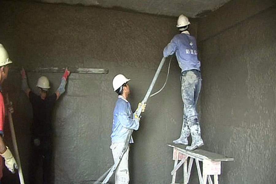 墙体抹灰以机械喷浆施工成套应用技术